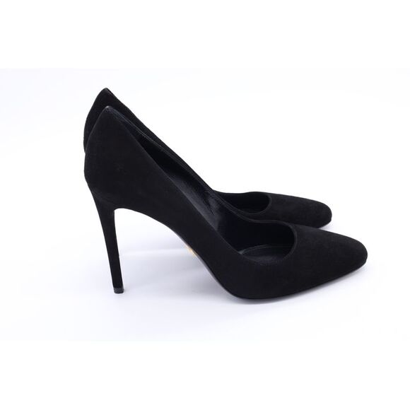 Prada High-Heel Pumps in Black Suede - Picture 8 of 12